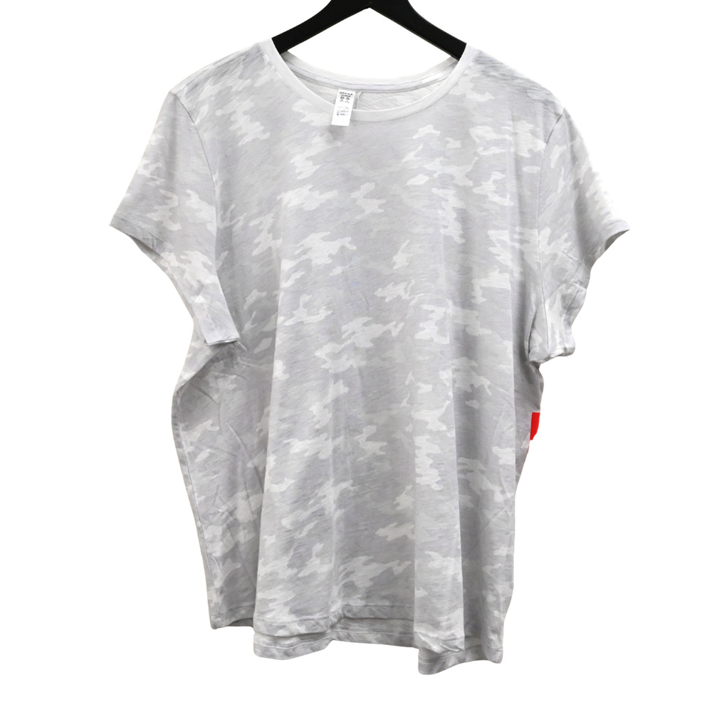 Spanx White Camo Slub Printed Graphic Short Sleeve T-Shirt Size 3X 50257R
